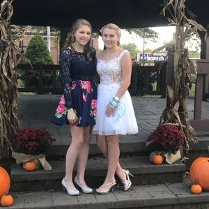 White homecoming dress